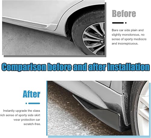 Miniatura 4 de Suvnie 2 protectores de labios para parachoques trasero, decoración exterior de automóvil, piezas de cuerpo anticolisión y molduras para divisor