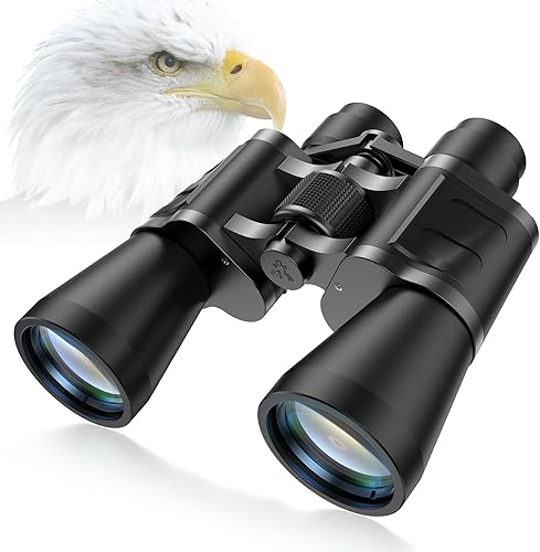 Prismáticos de 12 x 50 con versión transparente de noche baja para adultos, ocular grande, impermeable, duradero y transparente, prisma BAK4, prisma disponible en Yaxa Peru