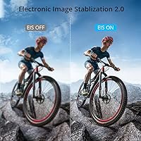 Vista 6 de AKASO Brave 6 Plus Native 4K30FPS 20MP Cámara de acción WiFi con pantalla táctil EIS 4X Zoom Control de voz Control remoto Cámara submarina de 131