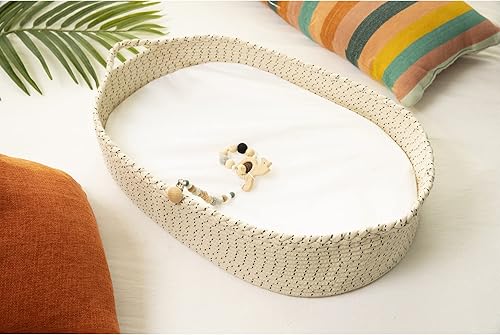 Miniatura 4 de J&Joo Cesta cambiador de bebé, funda impermeable, portátil, cambiador de mesa, cambiador para tocador, cambiador de ropa, cesta para recién nacido,