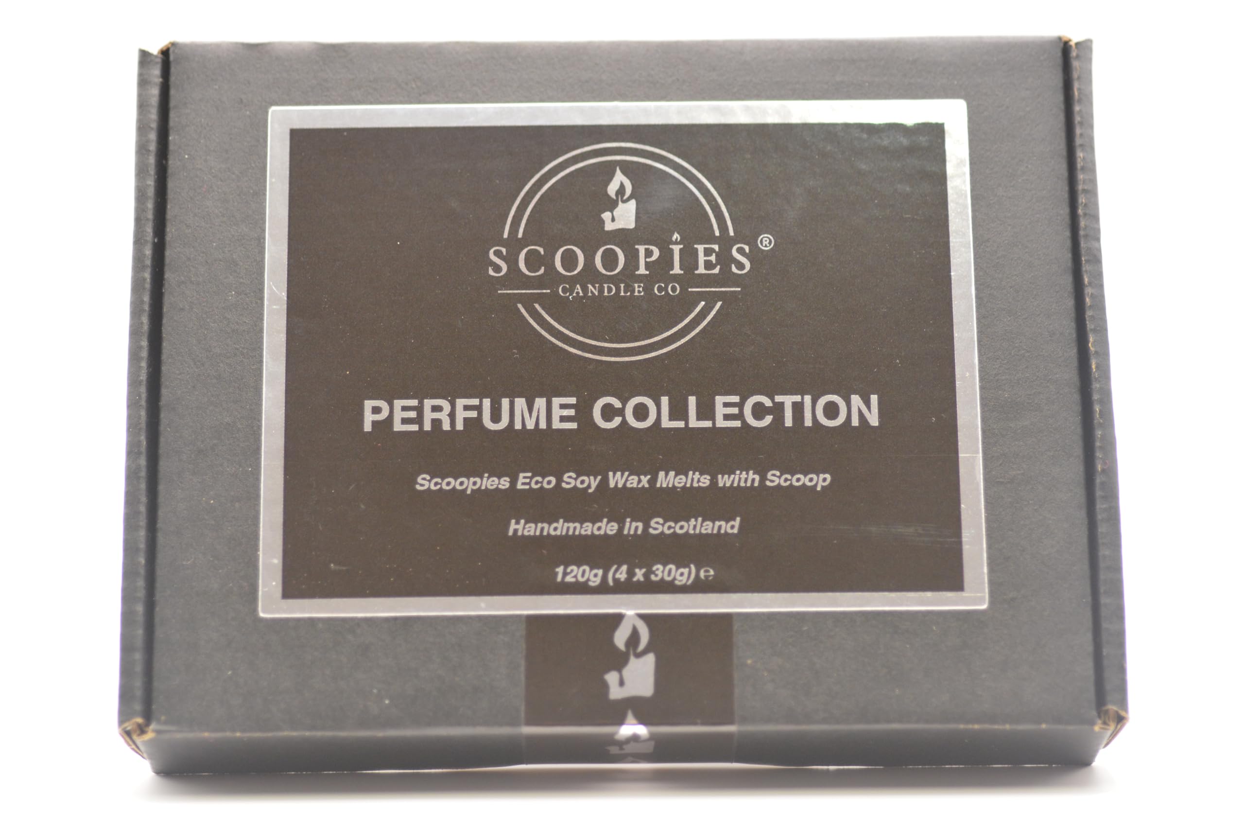 Scoopies Candle Co Mixed Pack 4 Scents Eco Soy Wax Scoopable Melts Highly Scented Vegan No Plastic 120g by Bay Interiors (Perfume Collection Good Girly/Lady Millionaire/Koko Madam/Opium)