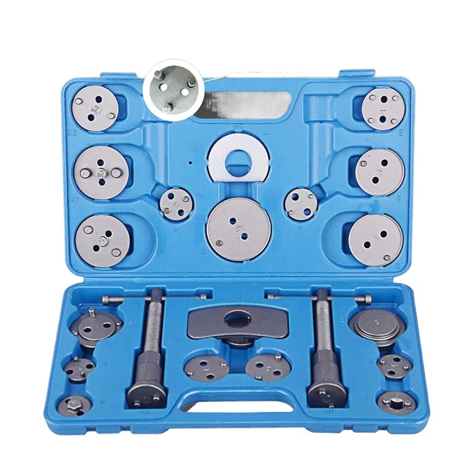 Car Heavy Duty Disc Brake Piston Caliper Compressor Rewind Tool Set and Wind Back Tool Kit(E)