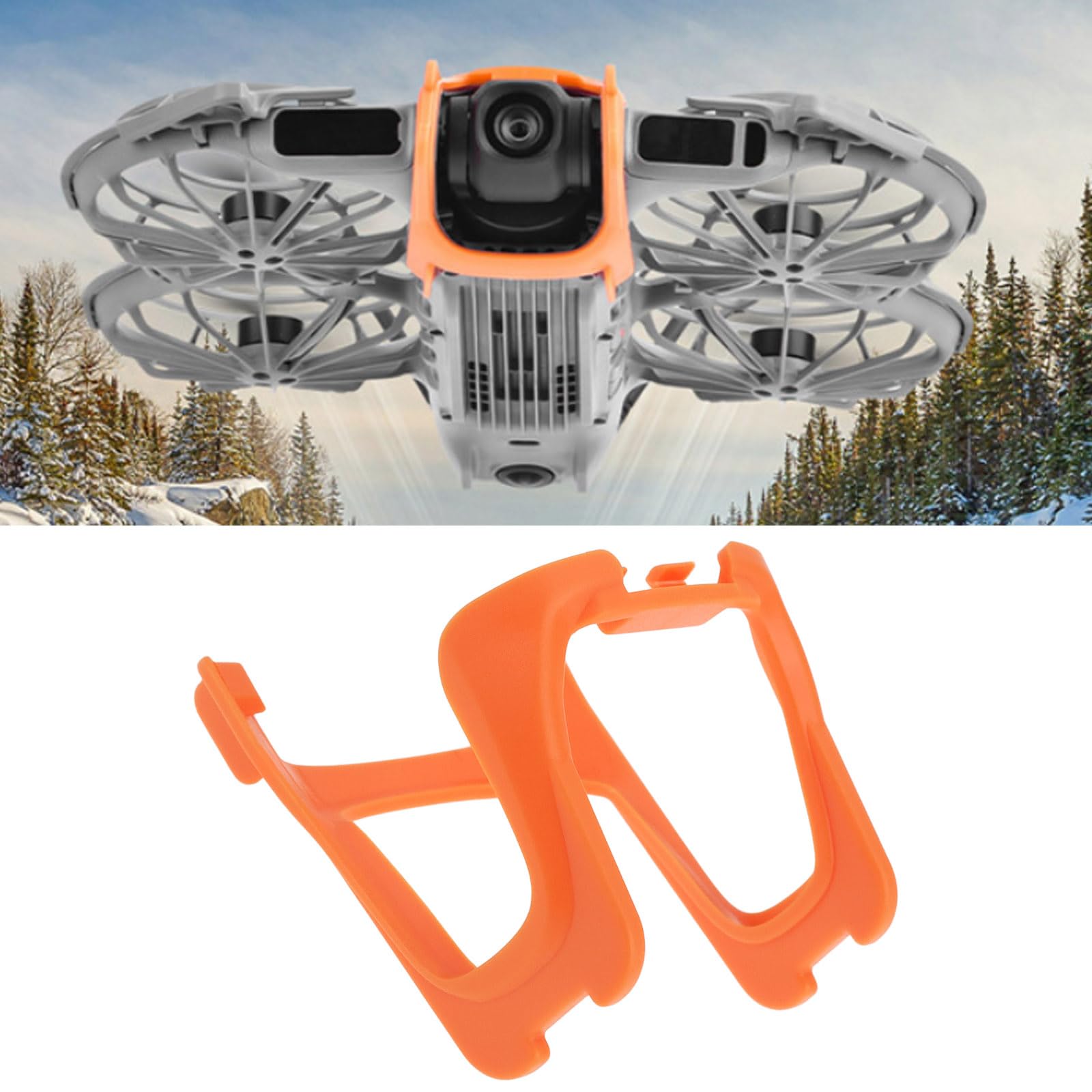 Orange Gimbal Kamera Linse Anti Kollision Schutz Bumper aus abs Kompatibel mit DJI NEO 2