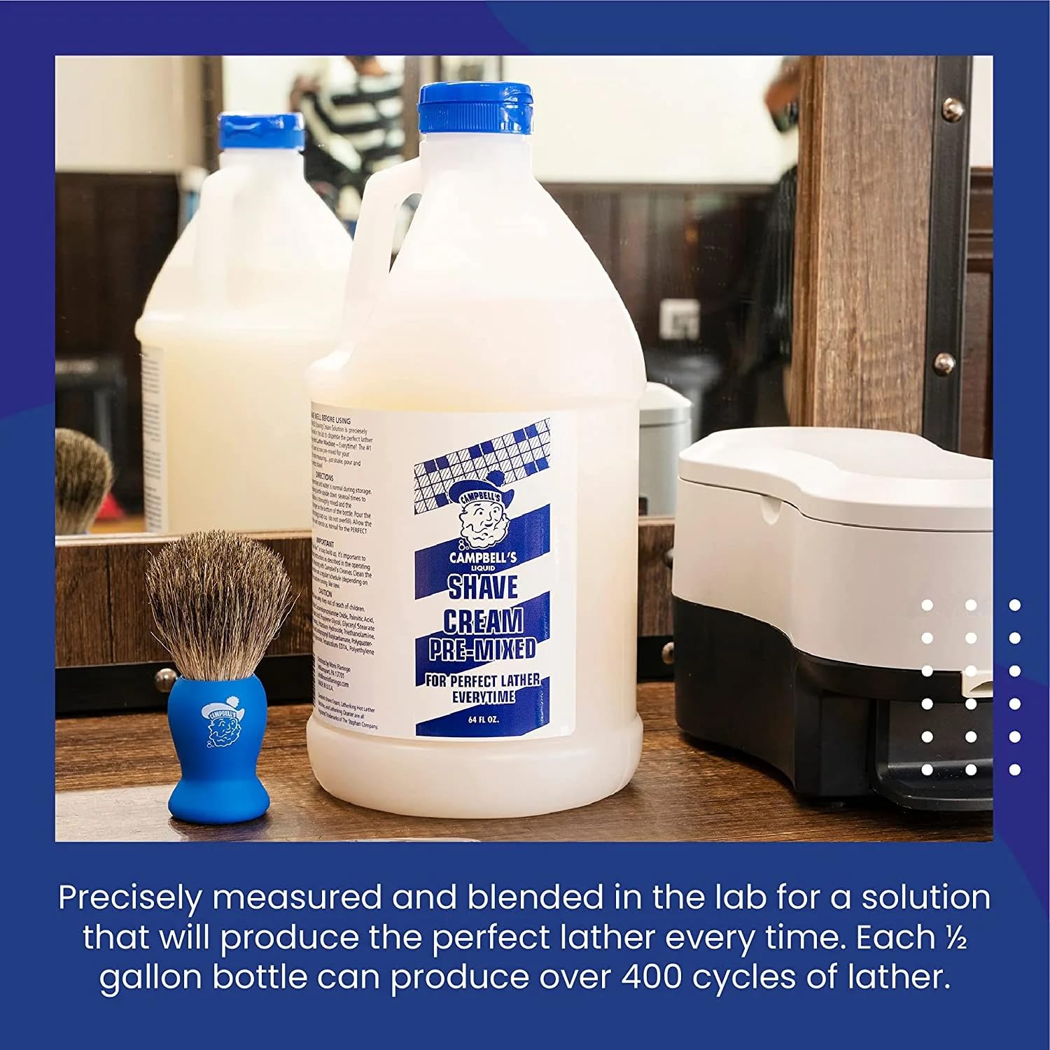 Campbell's Premix Liquid Lather for Lather Machine (1/2 Gallon, 4 Pack)