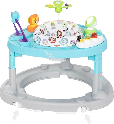 Miniatura 3 de Smart Steps Bounce N' Glide - Andador 3 en 1 para centro de actividades, vida en la selva