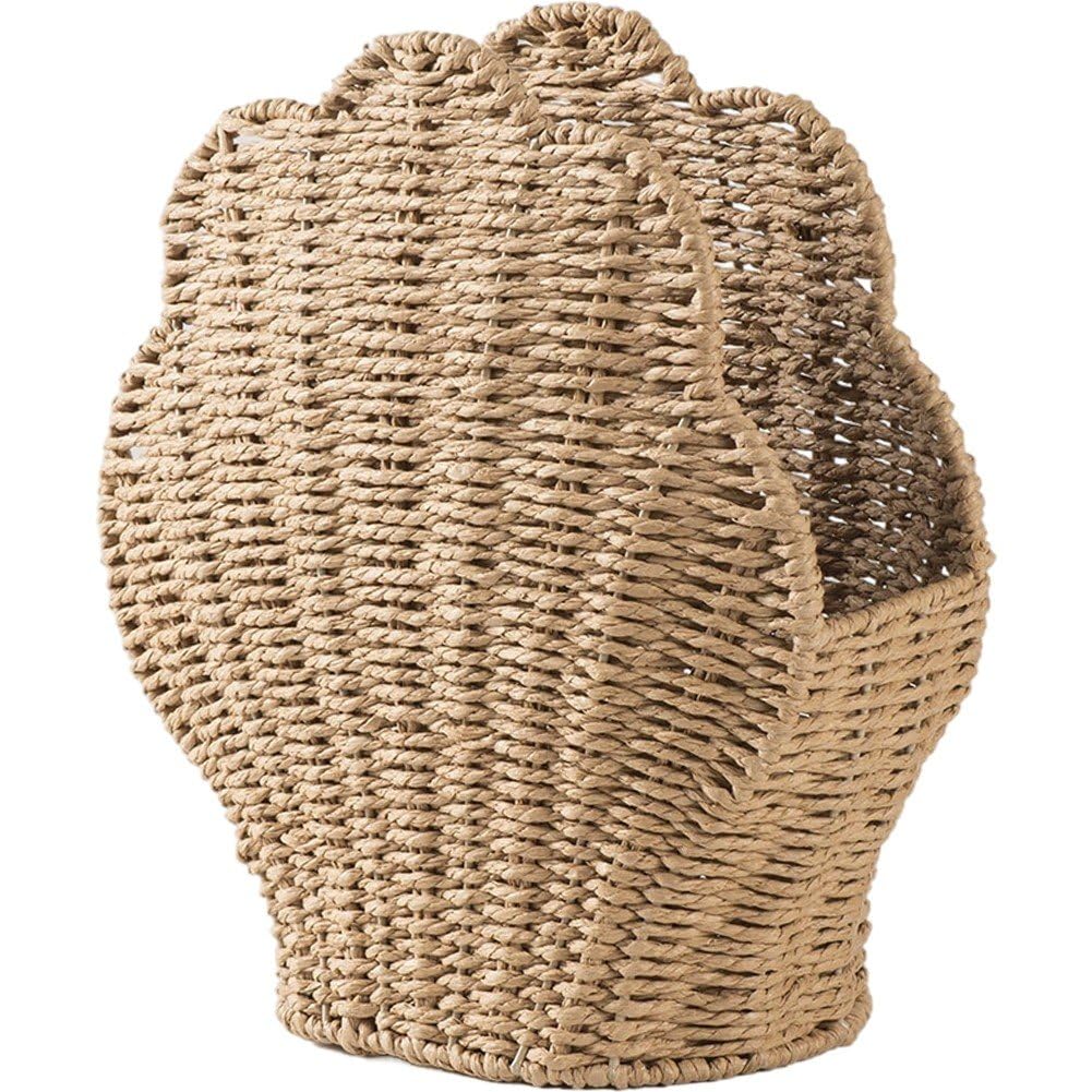 Panier tissé coquillage décoratif au design naturel et polyvalent