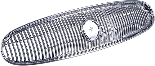Miniatura 5 de CarPartsDepot Montaje de parrilla delantera Moldura de parrilla de marco cromado e inserto compatible con Buick LeSabre 2000-2005 Custom Limited
