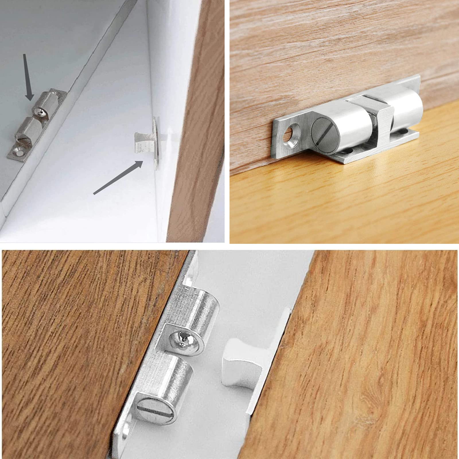 Serratura A Sfera In Acciaio Inox - Chiusura Nascosta Per Armadi E Mobili, Design Compatto - Foto 7