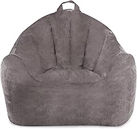 Vista 1000 de Posh Creations Puf estructurado cómodo para jugar, leer y ver la televisión, Malibu Lounge, tela de lona para colorear, criaturas