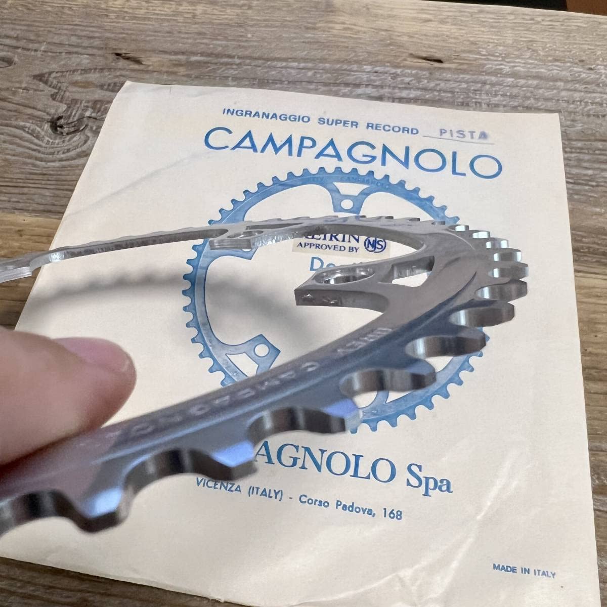 Amazon.co.jp: KEIRIN 競輪 Campagnolo NJS 51T Pista チェーンリング