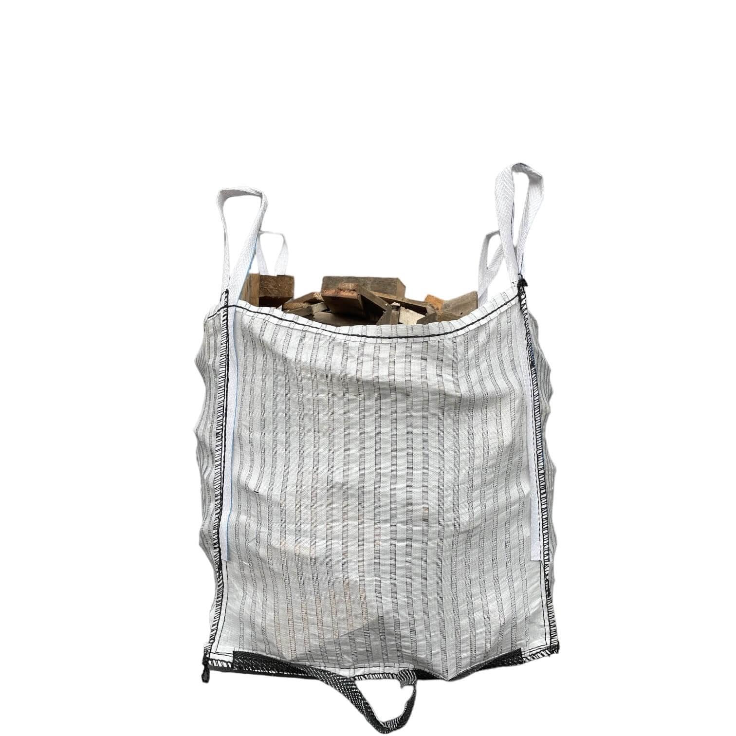 10x Ventilated Firewood Bag | 90x90x90cm | Vented Bulk bag Firewood for max 1,0 tonne | Wood not included | Vented Log Bag made from Ventilated Polypropylene Fabric