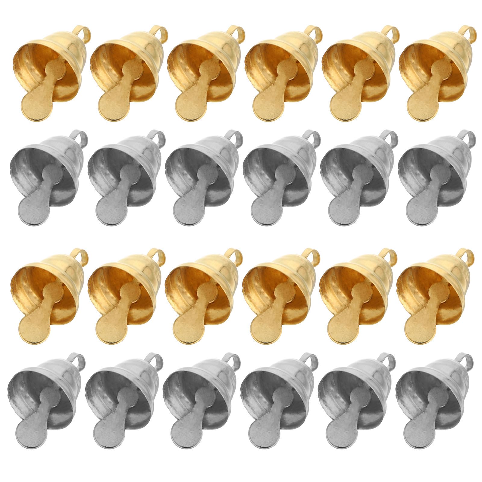 TOYANDONA 1000 Unidades Cascabeles Navideños de Metal 10mm para