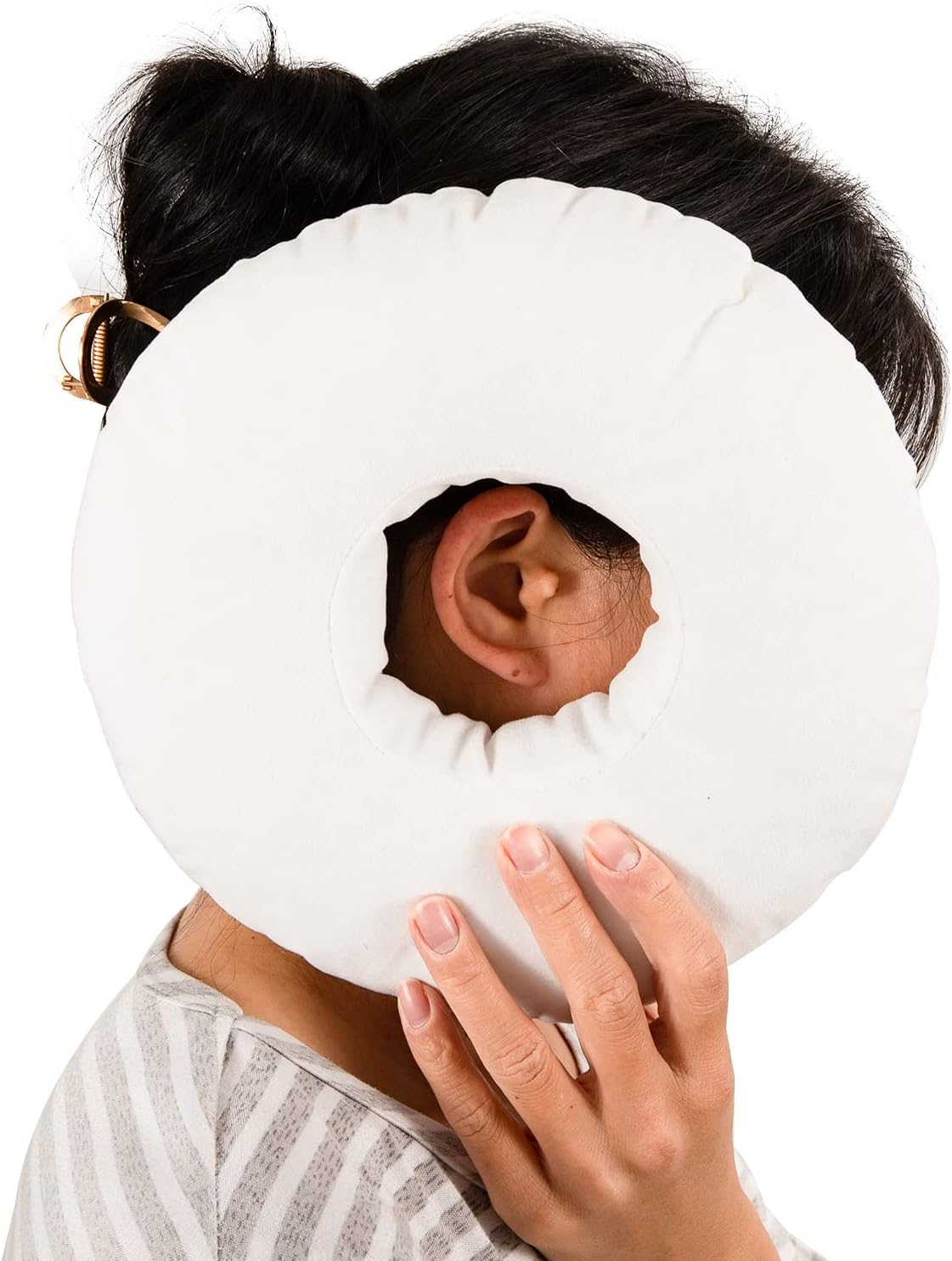 UKTYUAS Piercing Pillow, Ear Pillow with Hole, 9" Piercing Pillow for