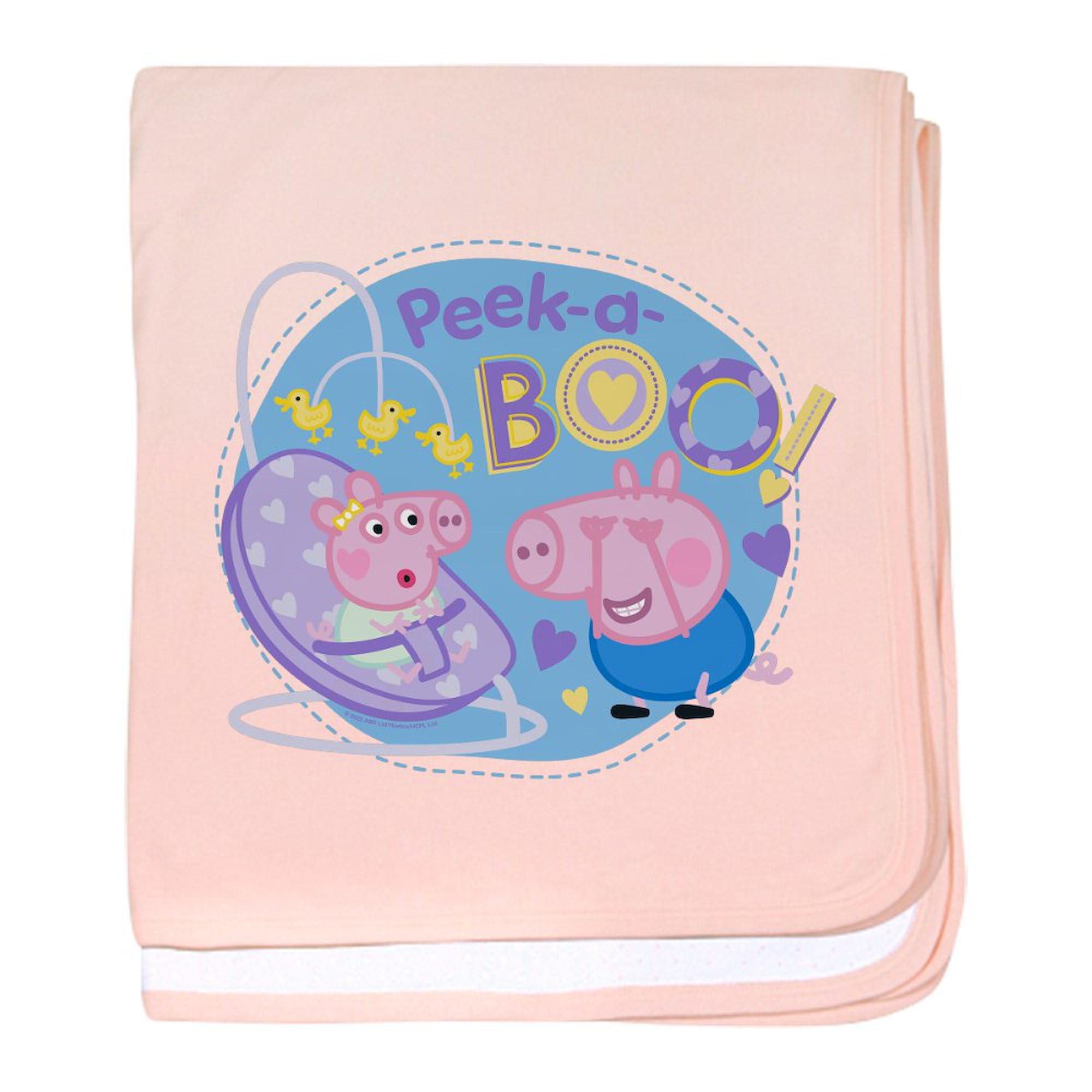 CafePress Peppa Pig: Peek A Boo Baby Blanket, Super Soft Newborn Swaddle