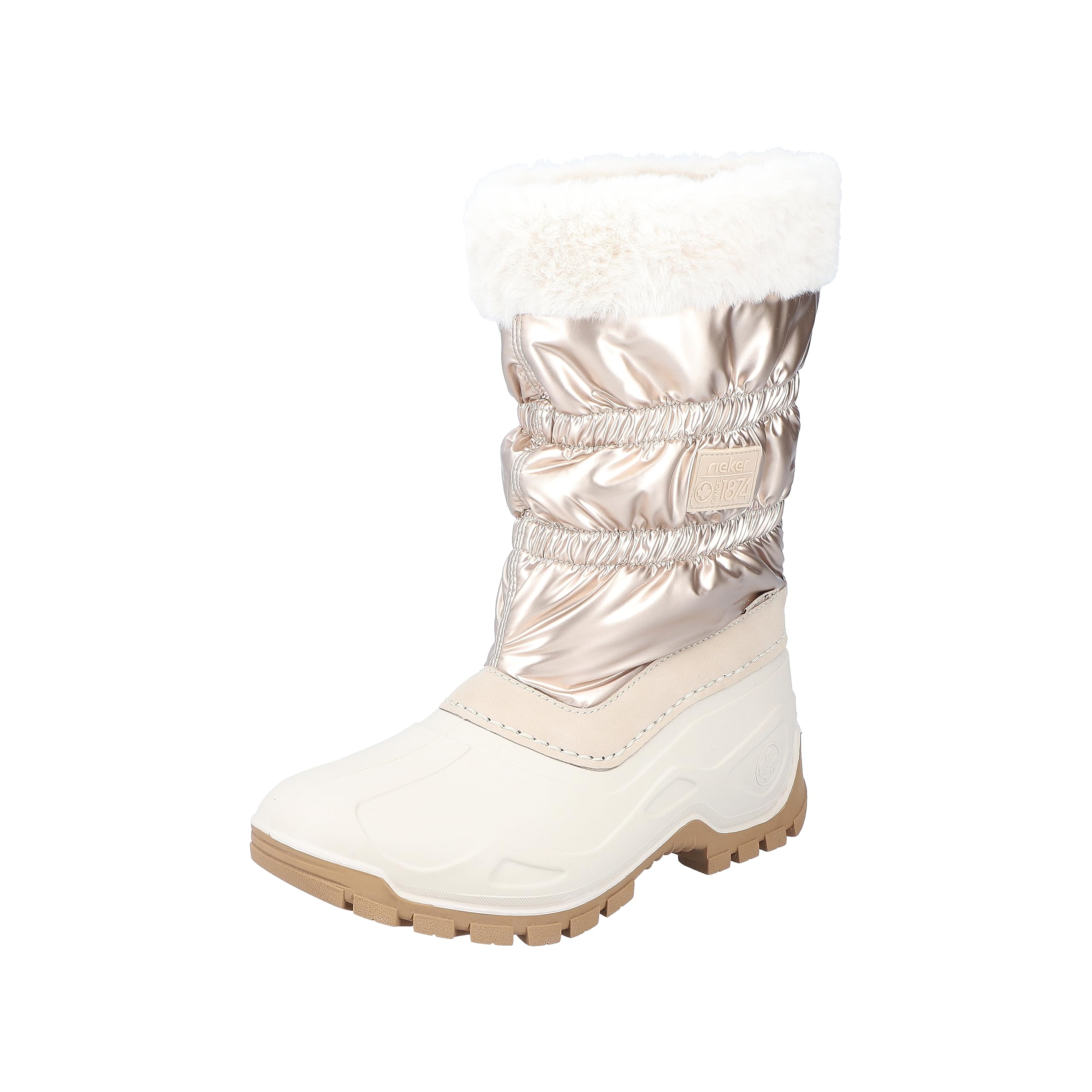 Rieker Women's P9470 High Ankle Boots, beige, 7.5 UK