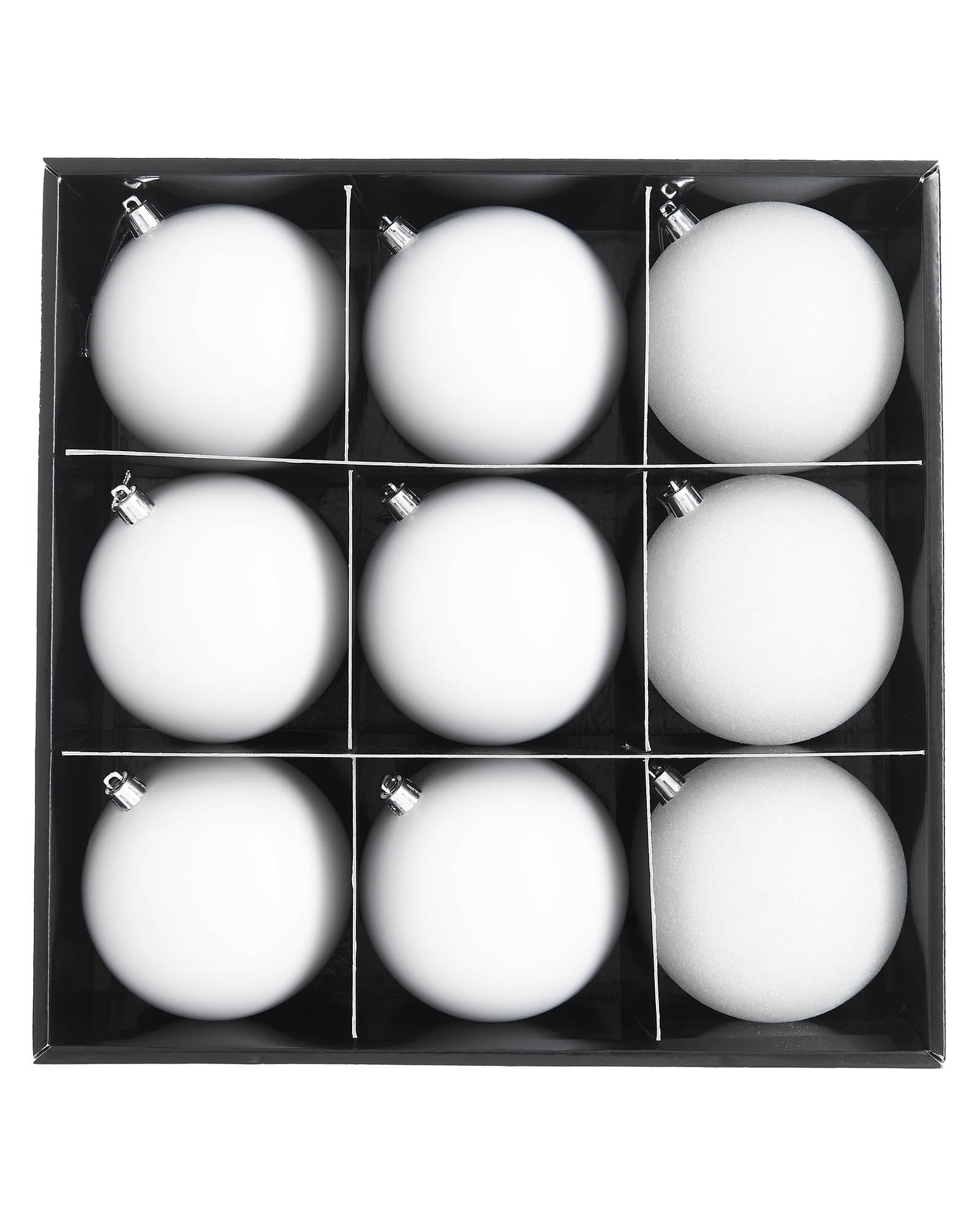Werchristmas White Shatterproof Baubles