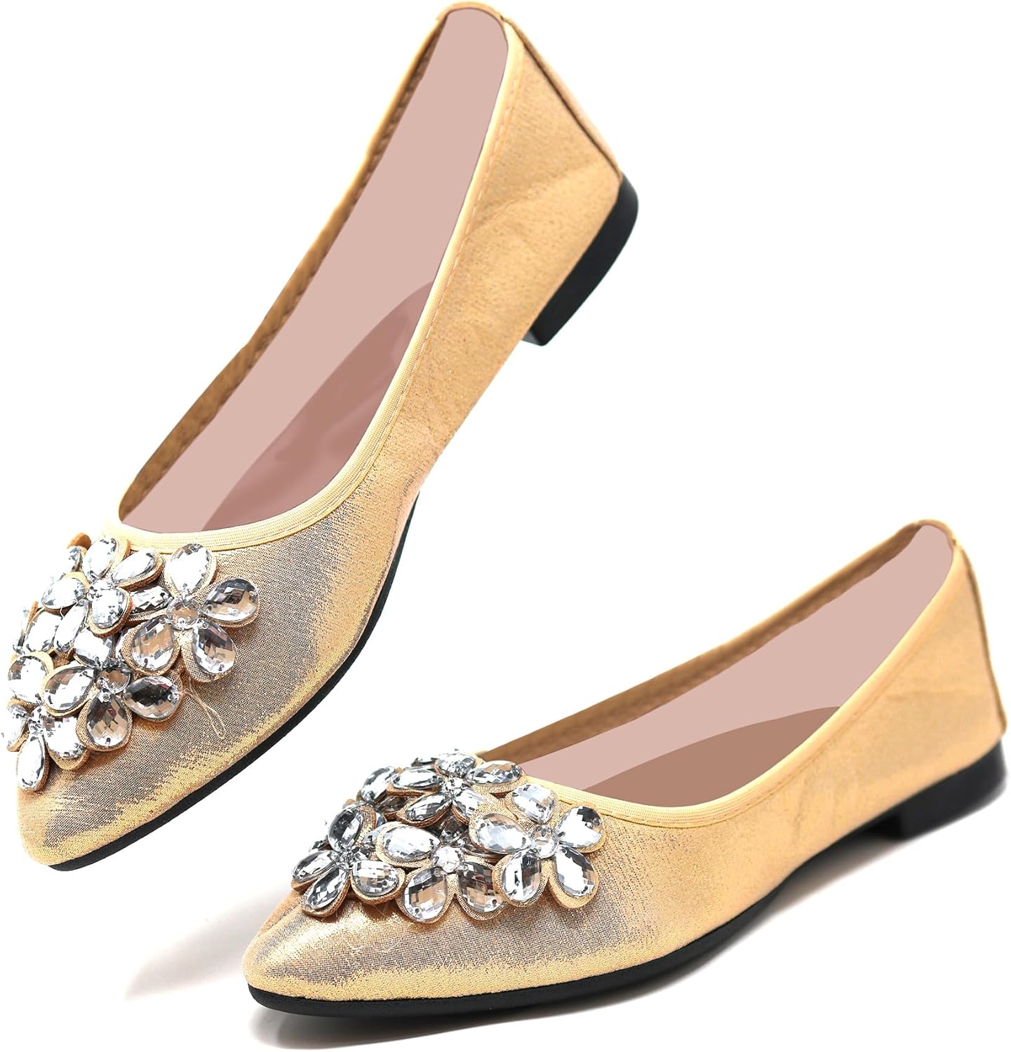 Silky Toes Foldable Flats for Women | Dressy Comfortable Pointed Toe Shoes for Weddings, Events & Travel - Image 3