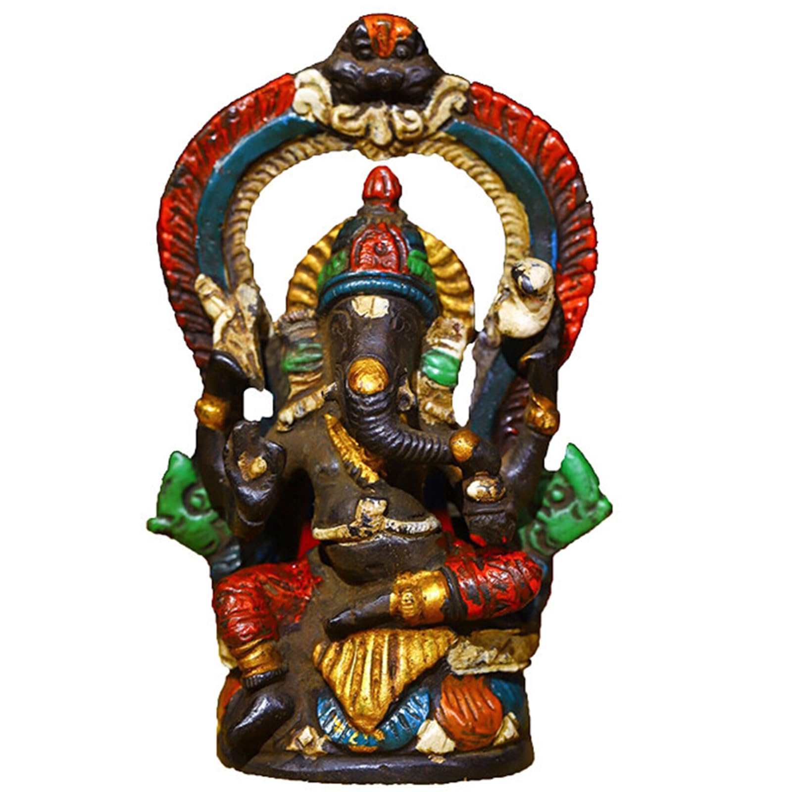 YXCQHZM Hindu Elephant Statue Ganpati Idol Buddha Sculptures Decoration Ornaments for Home, Garden, Car (A)