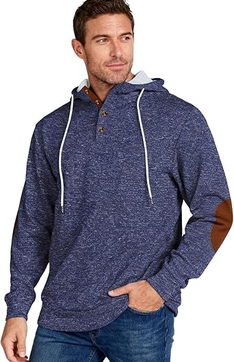 Mens Hoodies Pullover Fashion Sweatshirts Casual Long Sleeve Hooded