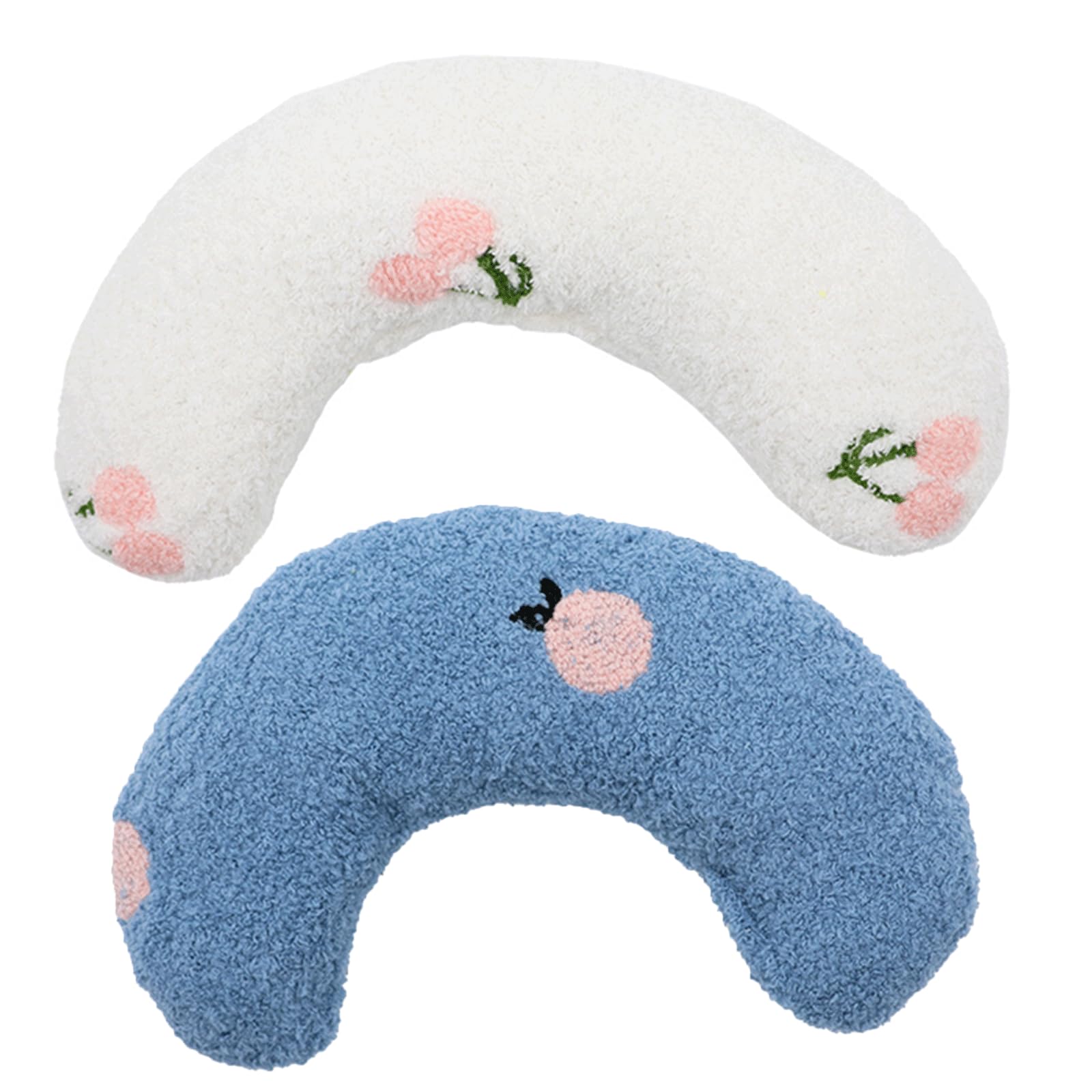 BDHI 2pcs Pillows for Cat Head to Lay On Easy To Clean Dog Pillow Cat Toy Cushion Catnip Plush Toy for Relief Sleeping Improve(Y351-2)