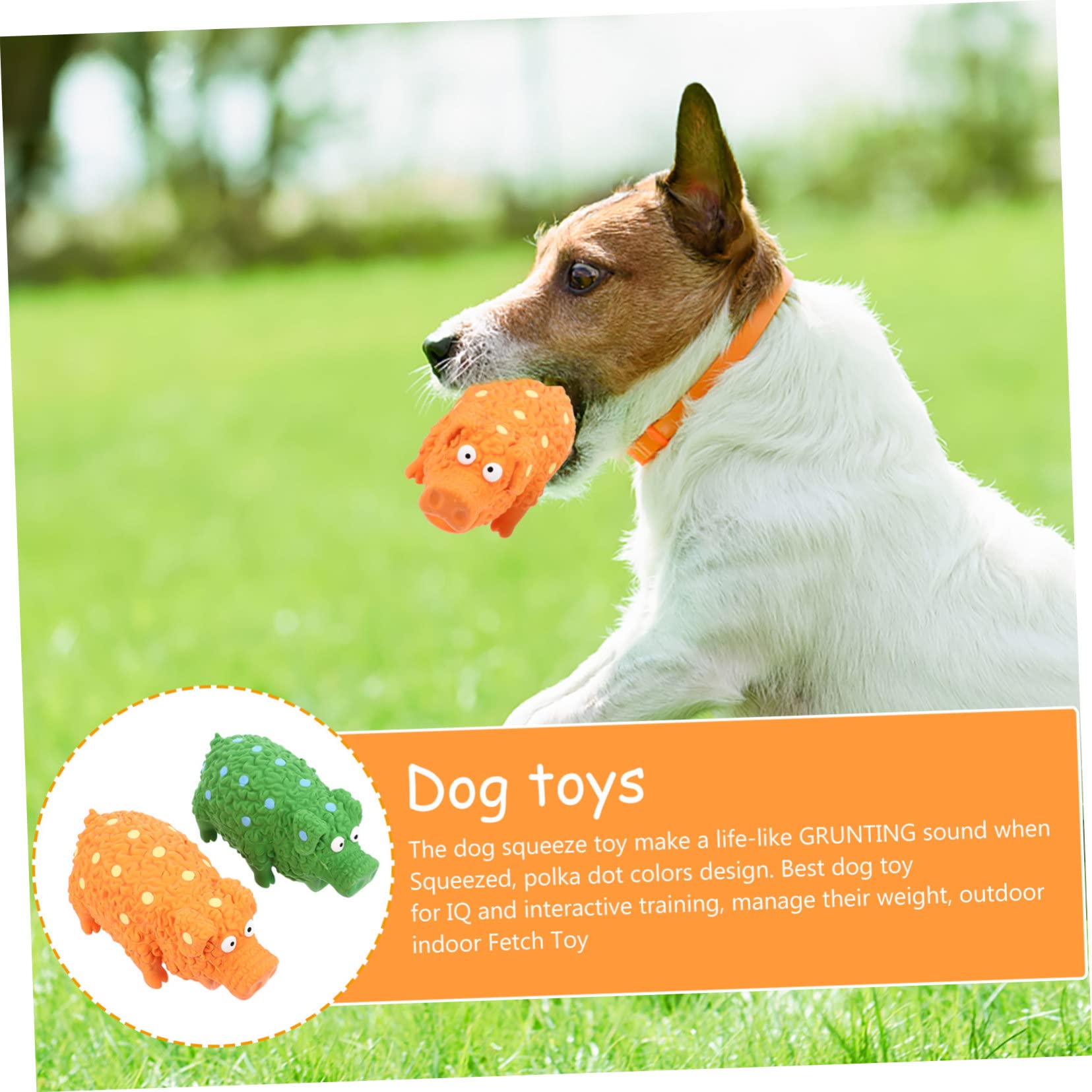 Kisangel 4piezas Juguetes Interactivos De Cerdo De Látex para Perros Juguetes Chirriantes para Masticar Compañeros De Juego para Cachorros