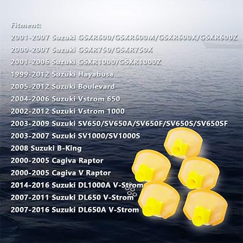 Miniatura 5 de Filtro de combustible Filtro de succión en tanque Filtro de bomba de combustible compatible con Suzuki -Series Hayabusa Boulevard Vstrom 650 1000