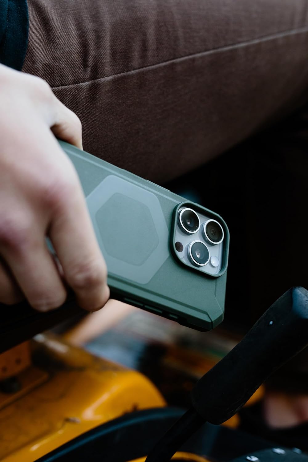 URBAN ARMOR GEAR UAG Designed for iPhone 16 Pro Max Case 6.9" Essential Armor - Compatible with MagSafe Charging Rugged Slim Sleek Shockproof Anti-Slip Military Grade Protective Cover, Olive Drab