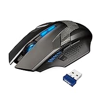 TECKNET Mouse Gaming Wireless, 2.4GHz Mouse Wireless Gaming con 8 Pulsanti