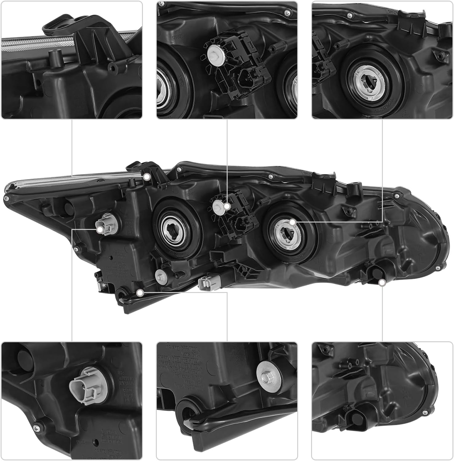 Front Headlight for Lexus CT200H 2011-2013 2014 2015 2016 Halogen Headlight, 20-9260-00-1, 81150-76011, LX2502151 Front Headlamp Replacement Assembly (Left Side)