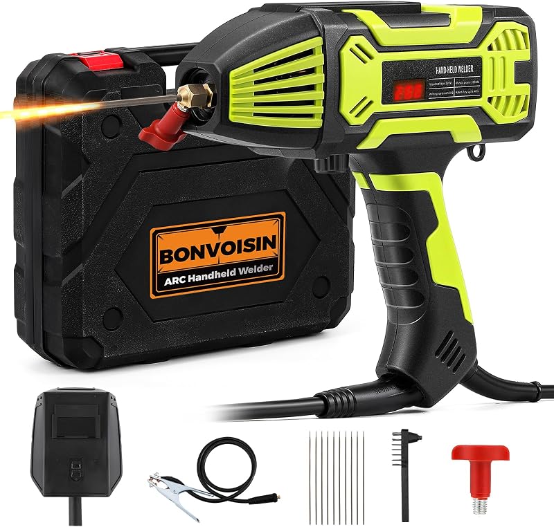 Bonvoisin 220V Hordozható Inverter Hegesztőgép 20-200A Digitális Kijelzővel