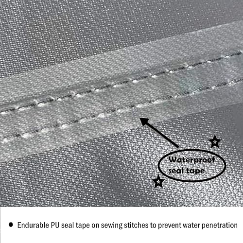 Miniatura 4 de Funda de sofá para patio, impermeable, resistente a los rayos UV, resistente al agua, para exteriores, 2 asientos, 62 pulgadas de ancho x 38