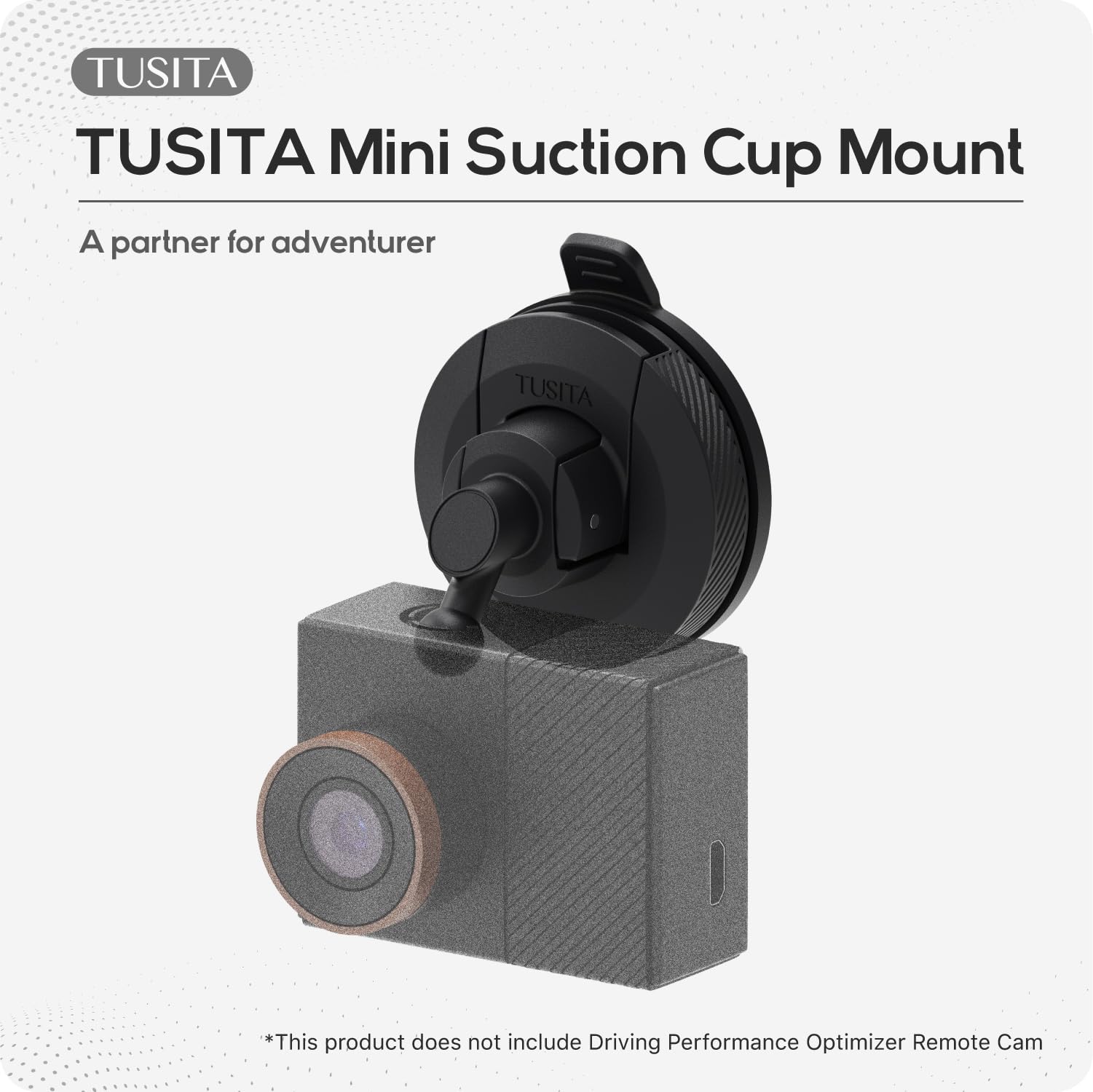 TUSITAMini Suction Cup Mount Compatible with Garmin Dash Cam 45 46 47 55 56  57 65W 66W 67W,Speak Plus