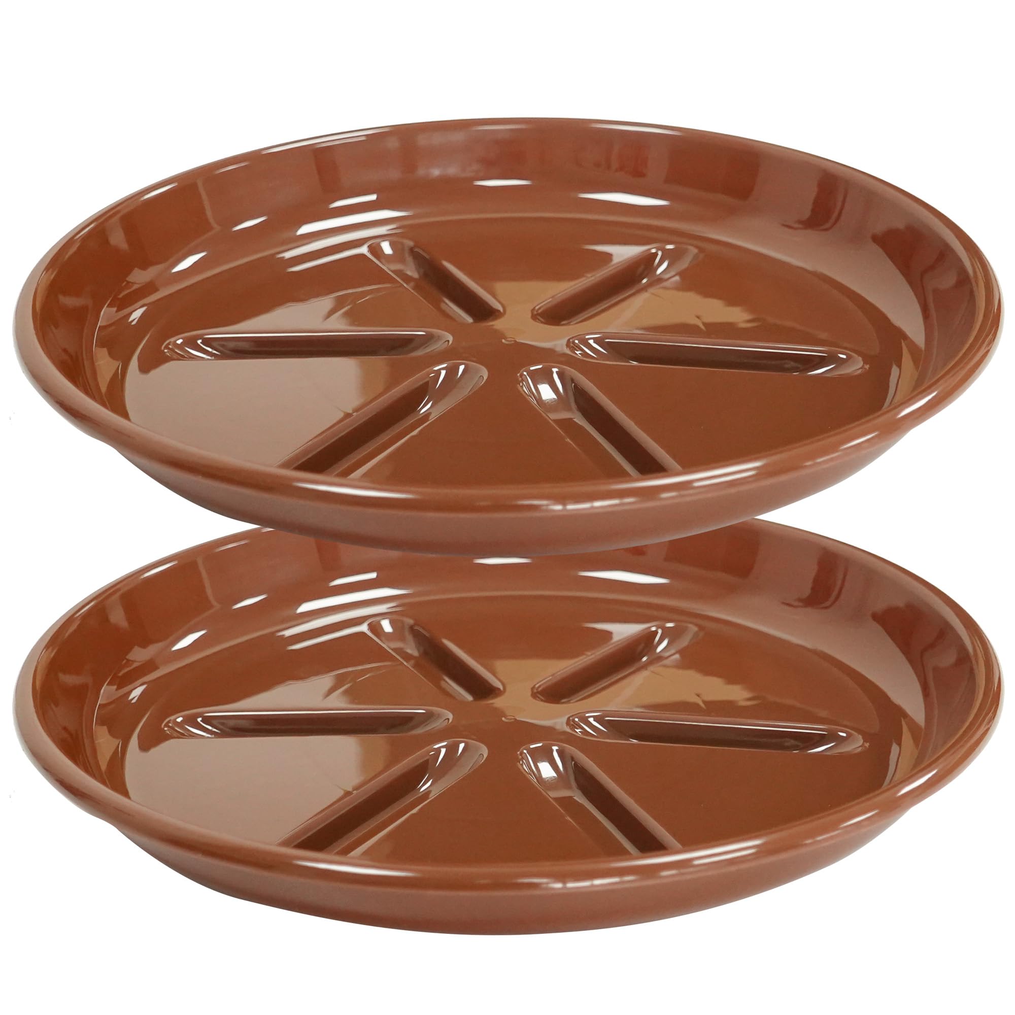 Plant Saucers - 6 Pack Heavy Duty Drainage Trays -17
