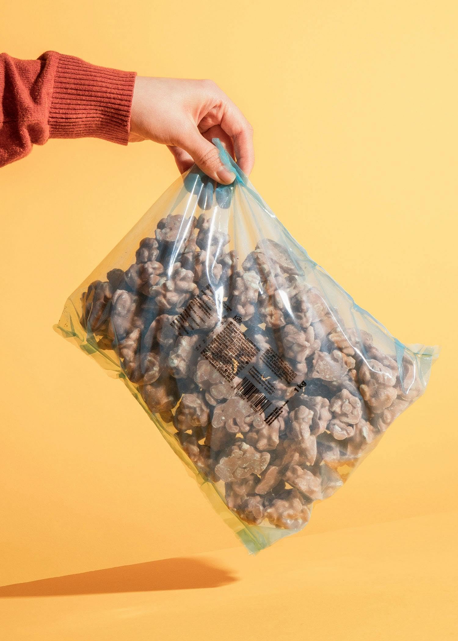 KoRo - Eclats de cacahuètes au caramel et sel 1 kg - Affiné au sel marin