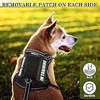 Vista 6 de WINSEE Parches para perros de servicio, parche para arnés para perro de servicio (paquete de 2, S)