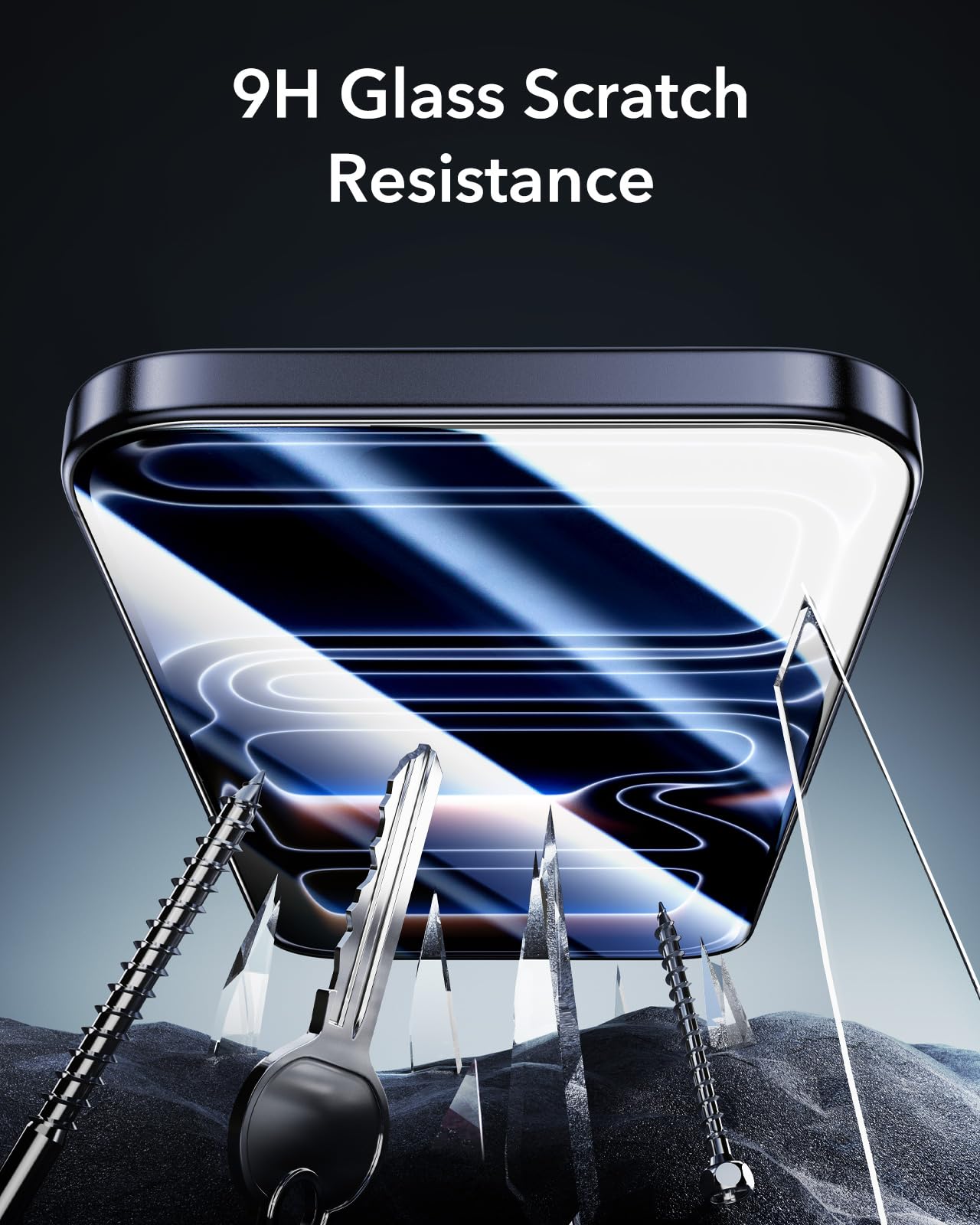 ESR Verre Trempé pour iPhone 17 Pro Max, 9H+ Protections D'écran, Armorite Ultra-résistant de Qualité Militaire, Incassable et très durable, avec Plateau UltraFit Mis à Jour, Lot de 3