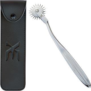 XE Stainless Steel Wartenberg Pinwheel - Neuro Tool for Nerve Sensitivity Testing & Neurological Exams (22 Pins)