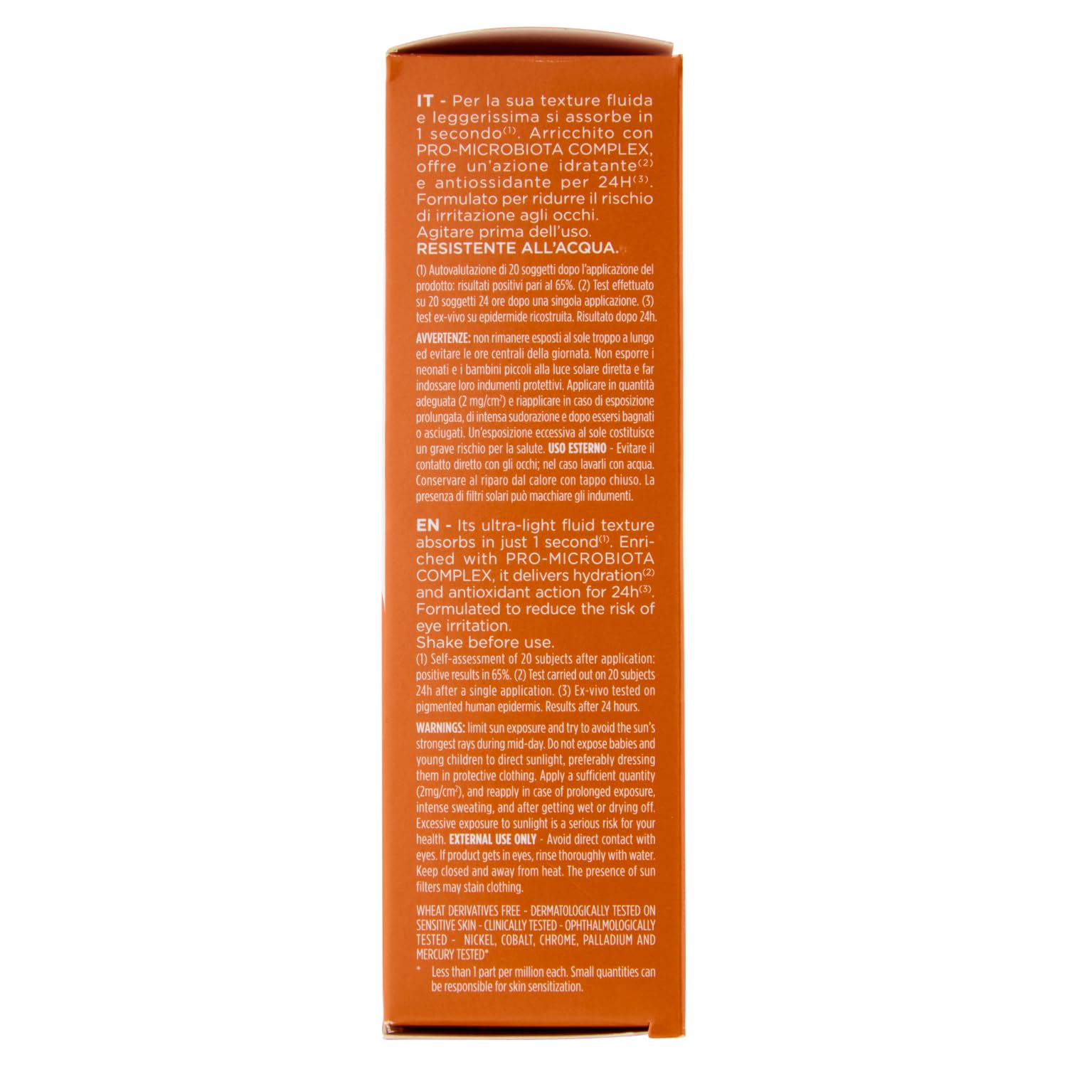 Rilastil Sun System Water Touch Superfluid SPF50, Fluido Solare Viso Idratante e Antiossidante Water Resistant ad Assorbimento Immediato, 50ml