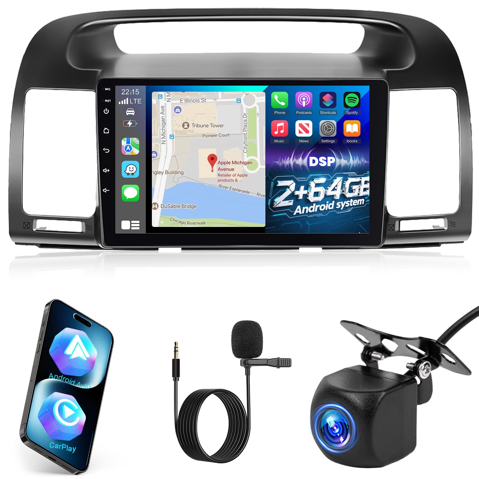 Amazon.com: Android Car Stereo for Toyota Camry 2002 2003 2004
