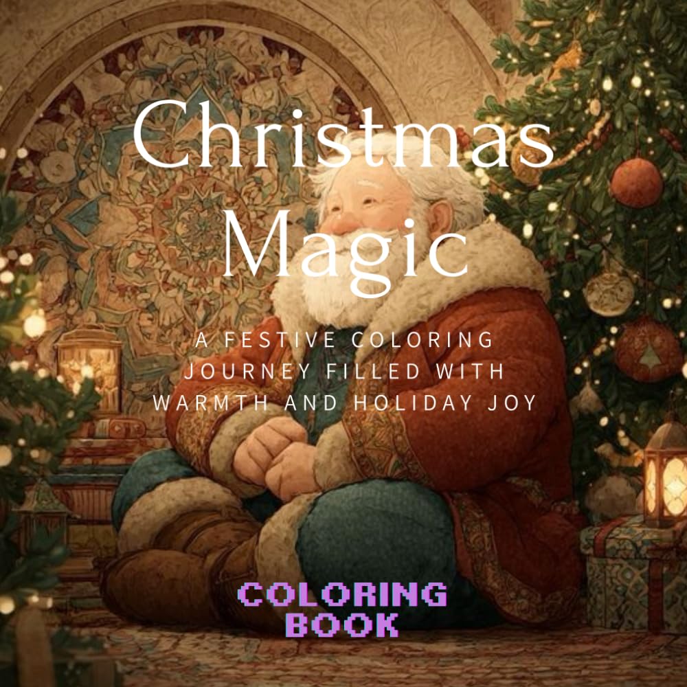 Christmas Magic: A festive coloring journey filled with warmth and holiday joy