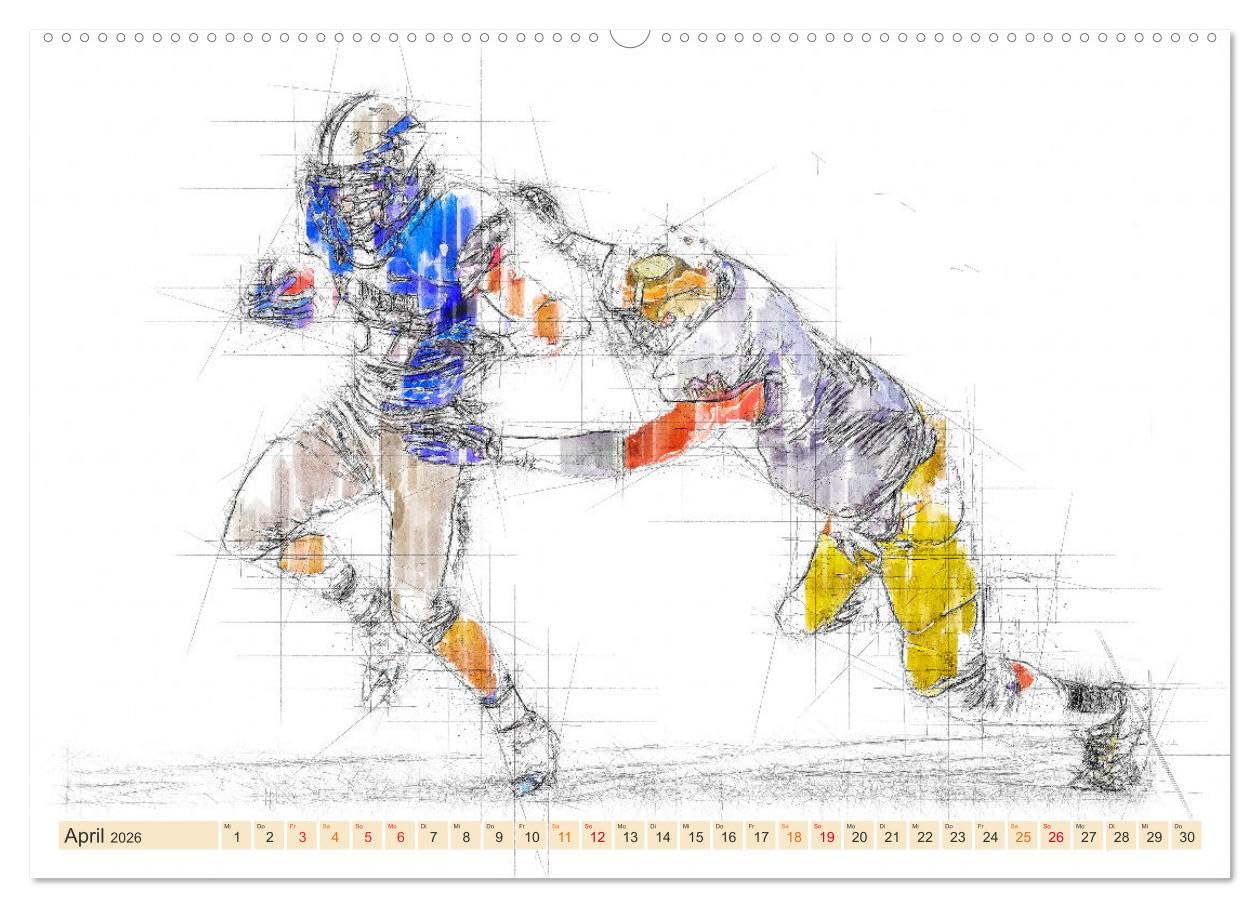 Team-Sport (Wandkalender 2026 DIN A2 quer), CALVENDO Monatskalender: Spiel und Spaß in der Mannschaft. (CALVENDO Sport)