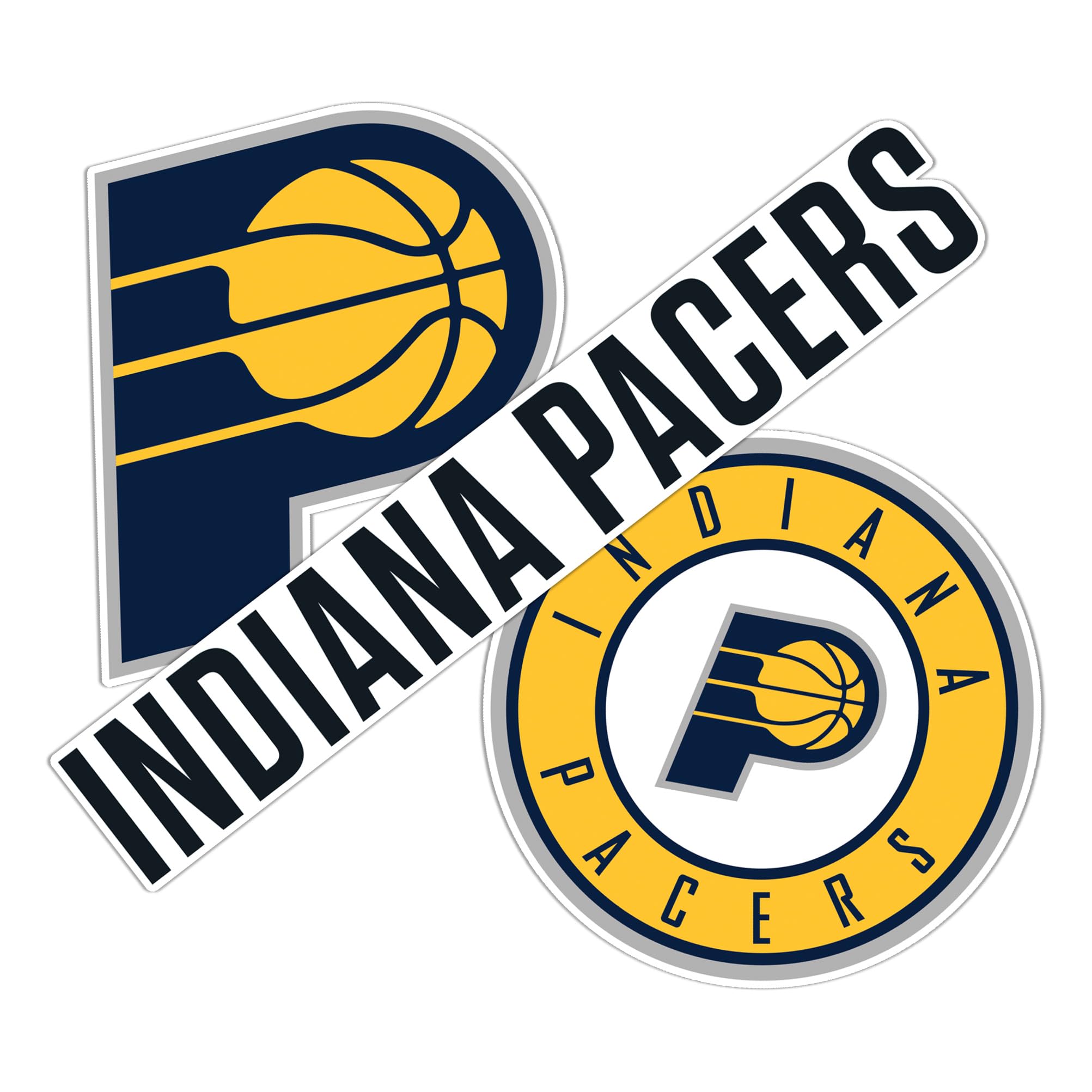 Desert Cactus Indiana Pacers NBA Officially Licensed Sticker Vinyl Decal Laptop Water Bottle Car Scrapbook (Type 5-1)