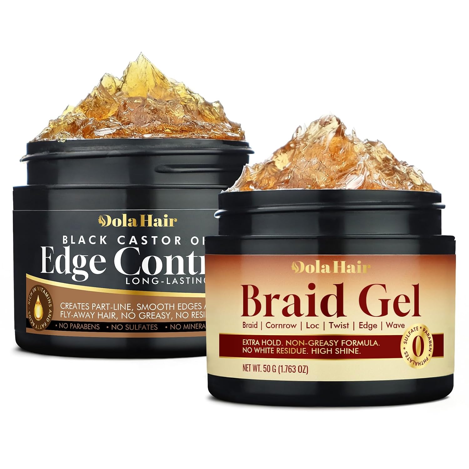 Edge Control Gel for 4C Hair - Firm Hold Braid Gel