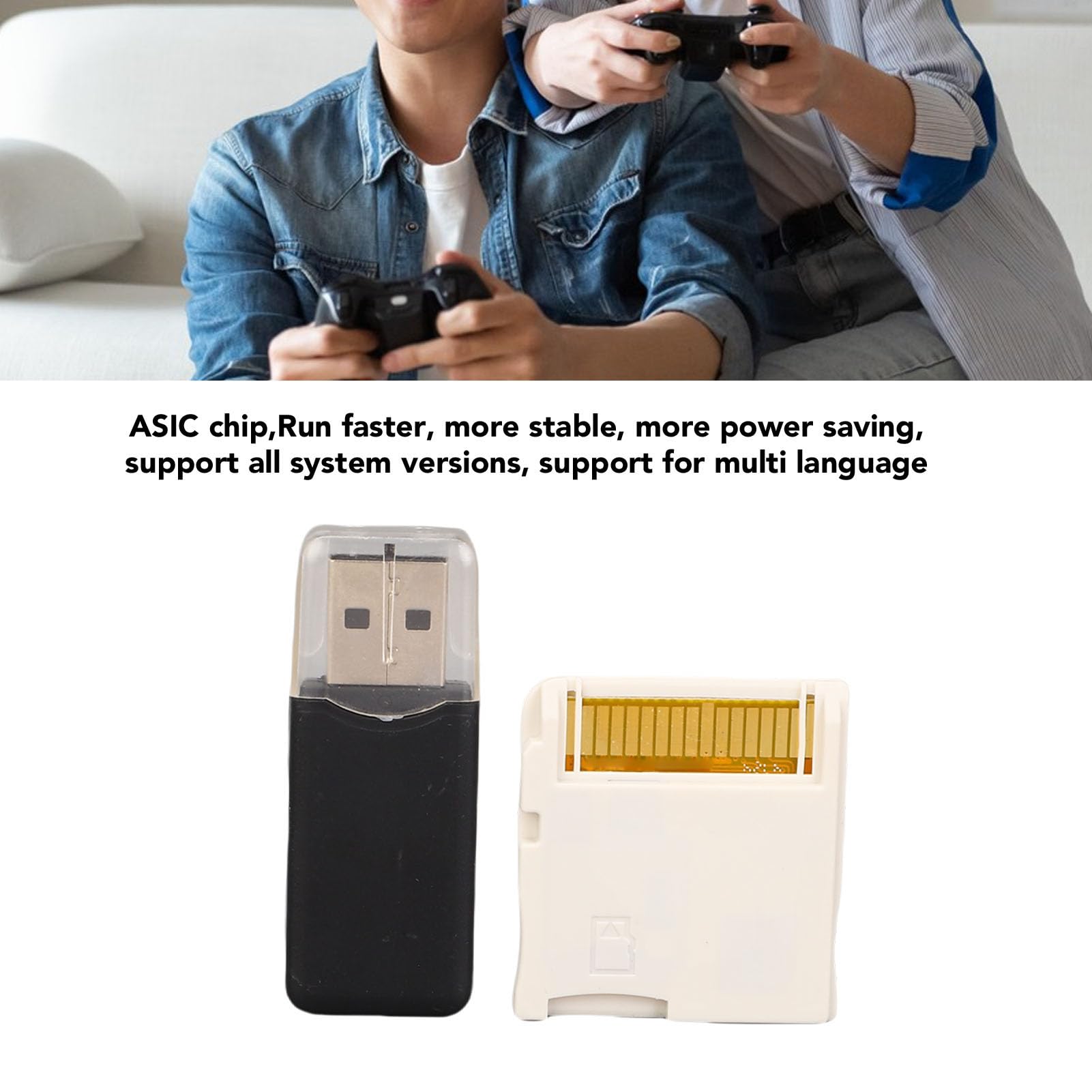 VBESTLIFE Video Game Flash Card, 2025 Nuove Schede Flash per Videogiochi ASIC CHIP Compatibili con la Serie NDS 2DS 3DS, Include Card Reader (WHITE)