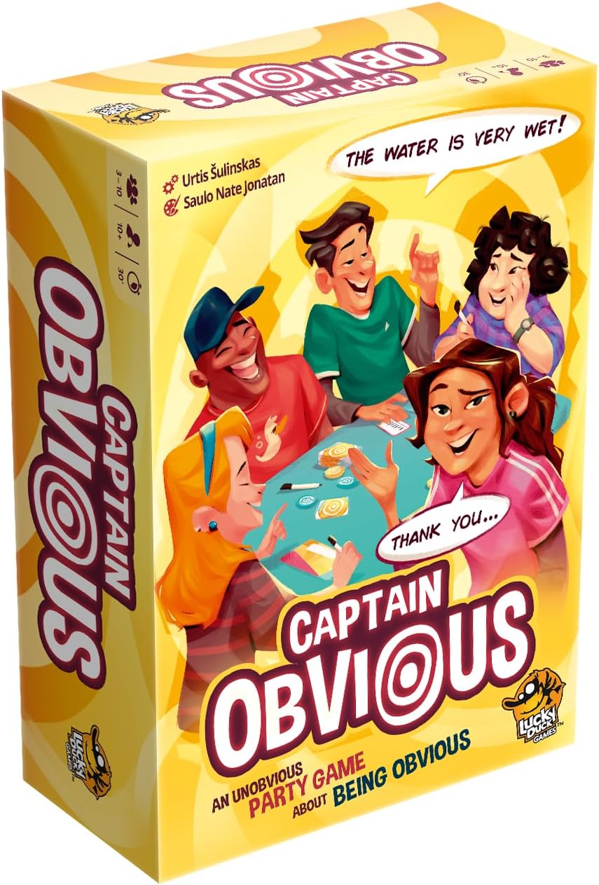 Lucky Duck Games Captain Obvious | Competitive Party Game | 3-10 Players, Ages 10+ | 30-Minute Gameplay