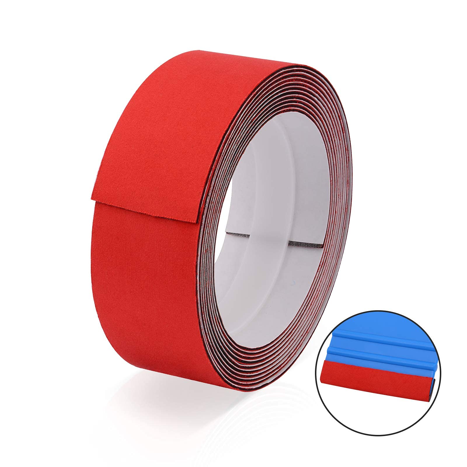 Gomake Rasqueta de vinilo para todo tipo de escobilla de plástico, protector de alas de vinilo, herramientas de envoltura de vinilo, 4 cm x 300 cm