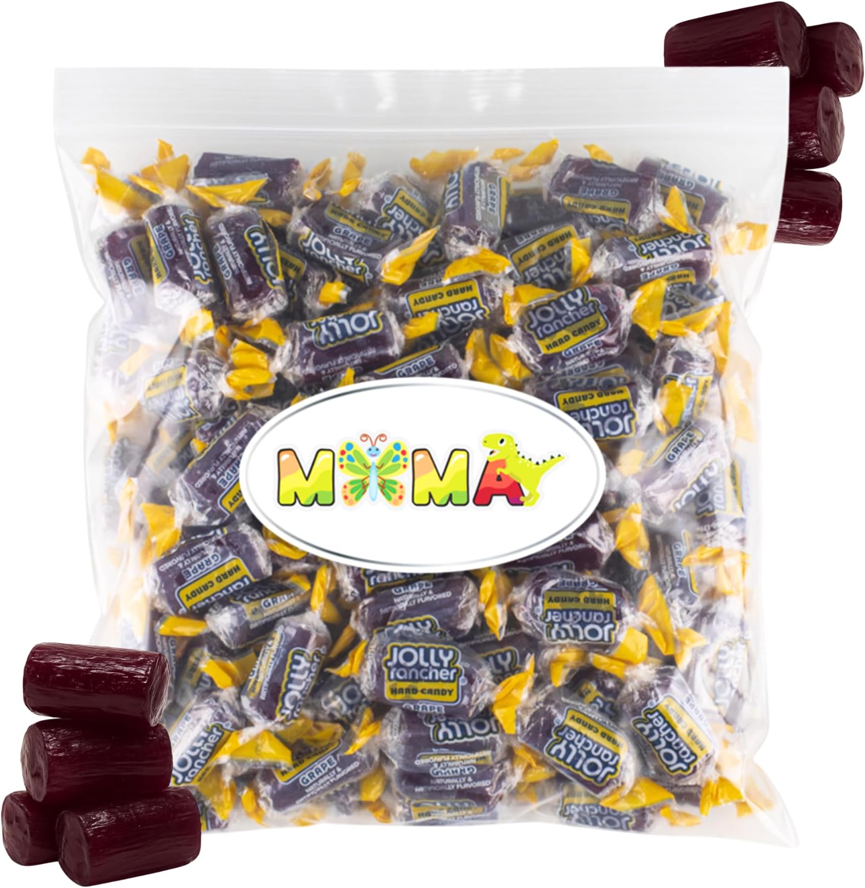 Bulk Grape Hard Candy Bulk Bag 1.5 lbs – Made from Jolly Rancher Candy – Repackaged by Mima Mima – Easter Candy, Easter Basket Stuffers & Fillers