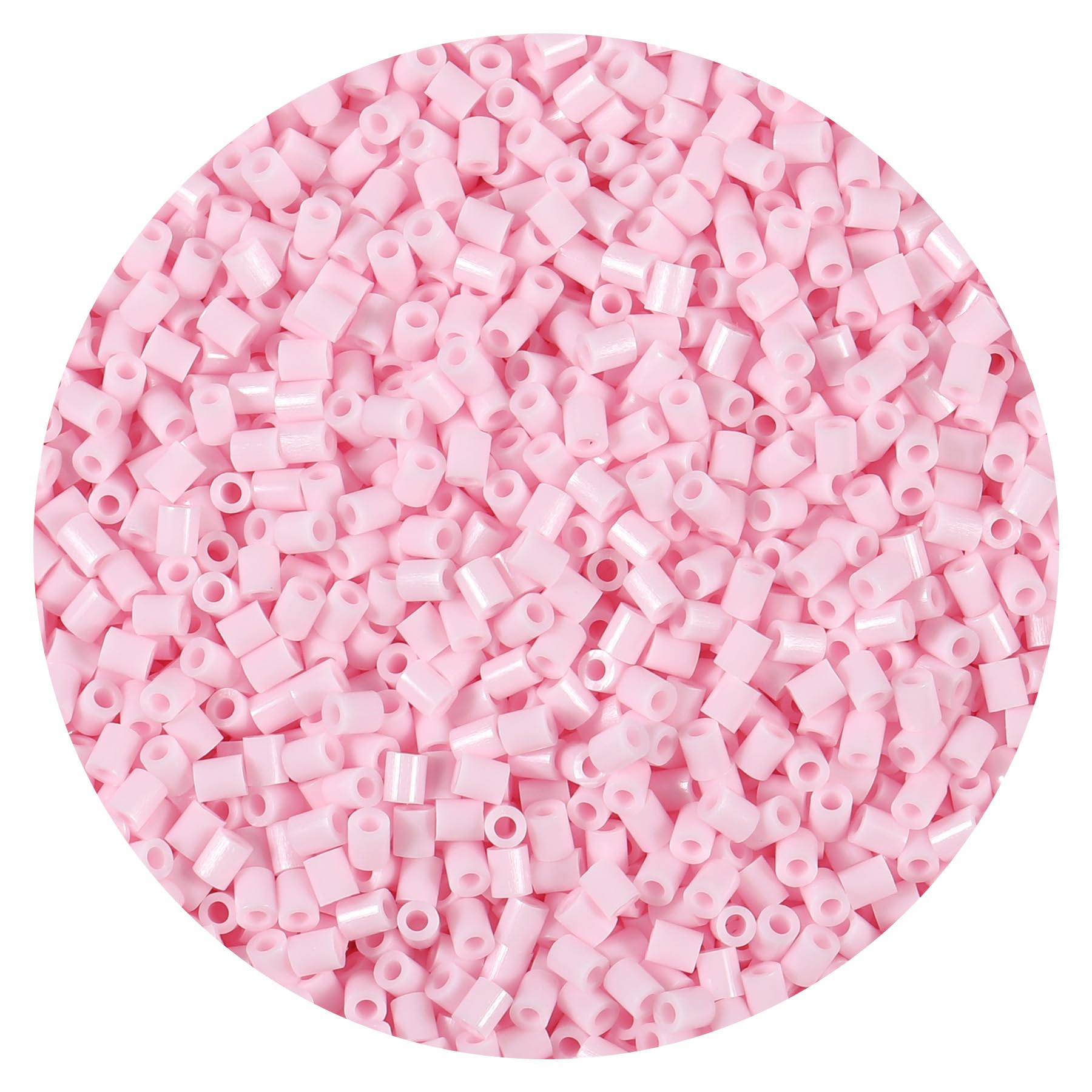 10000Pcs Loose Mini Fuse Beads 2.6mm Bulk Refill Kit Stress Relief Pixel Art 3D Craft Melting Beads for DIY Decor Crafts Creative Handmade Projects (E17 Pink 9)