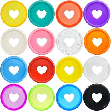 100PCS 1.1inch/28mm Expansion Discs Binder Rings Love Heart Discs Discbound for DIY Planners ScrapbookMixed,1.1inch/28mm 100pcs