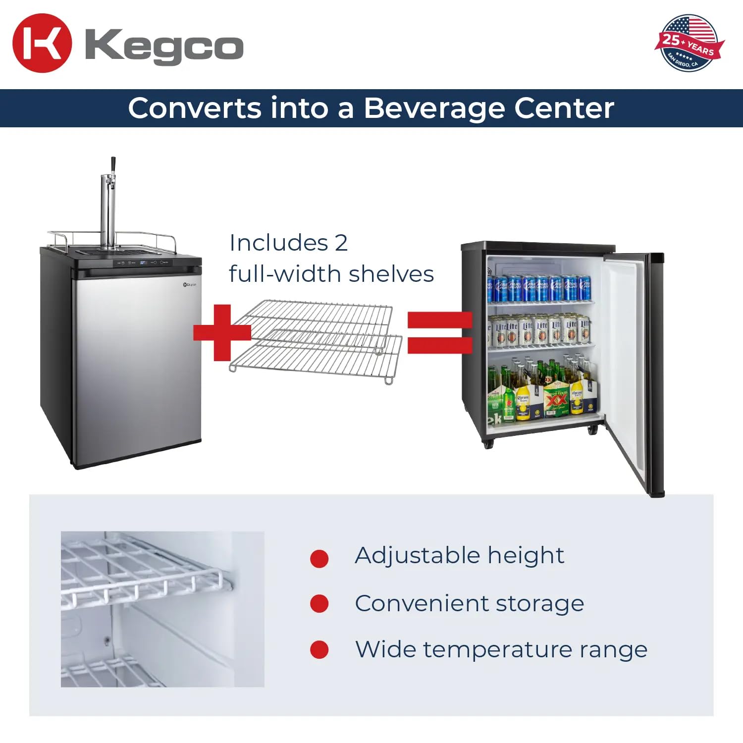 Kegco Hbk309s-1 Keg Dispenser, Stainless Steel on Fridge.com - View 6